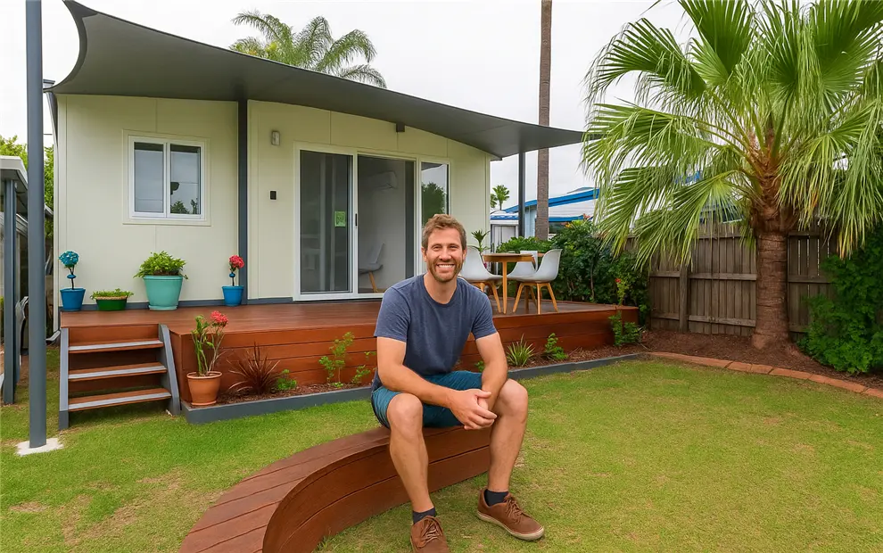 3-in-1 Expandable Container House: A Quaint Countryside Retreat in Australia