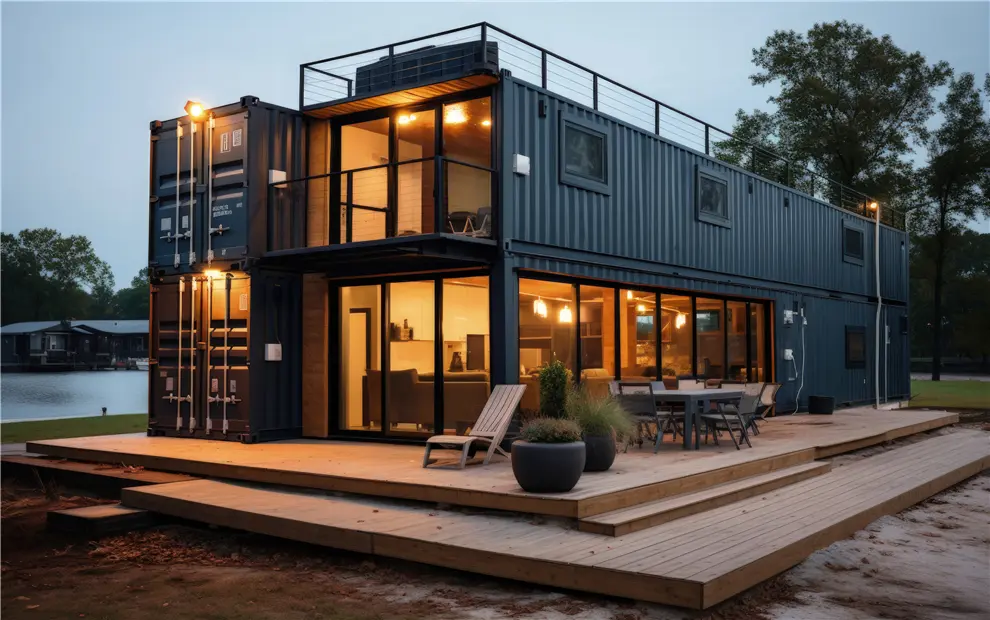 A Luxury Home Made of Eight 20FT Standard Containers